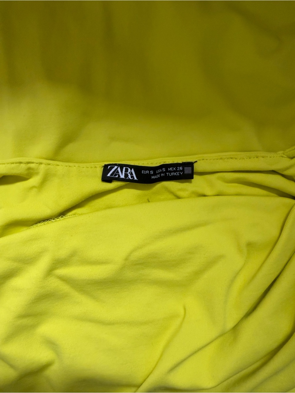 ZARA Neon Yellow Top